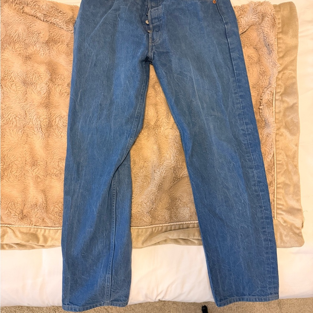 Vintage grey blue Levi’s 501’s